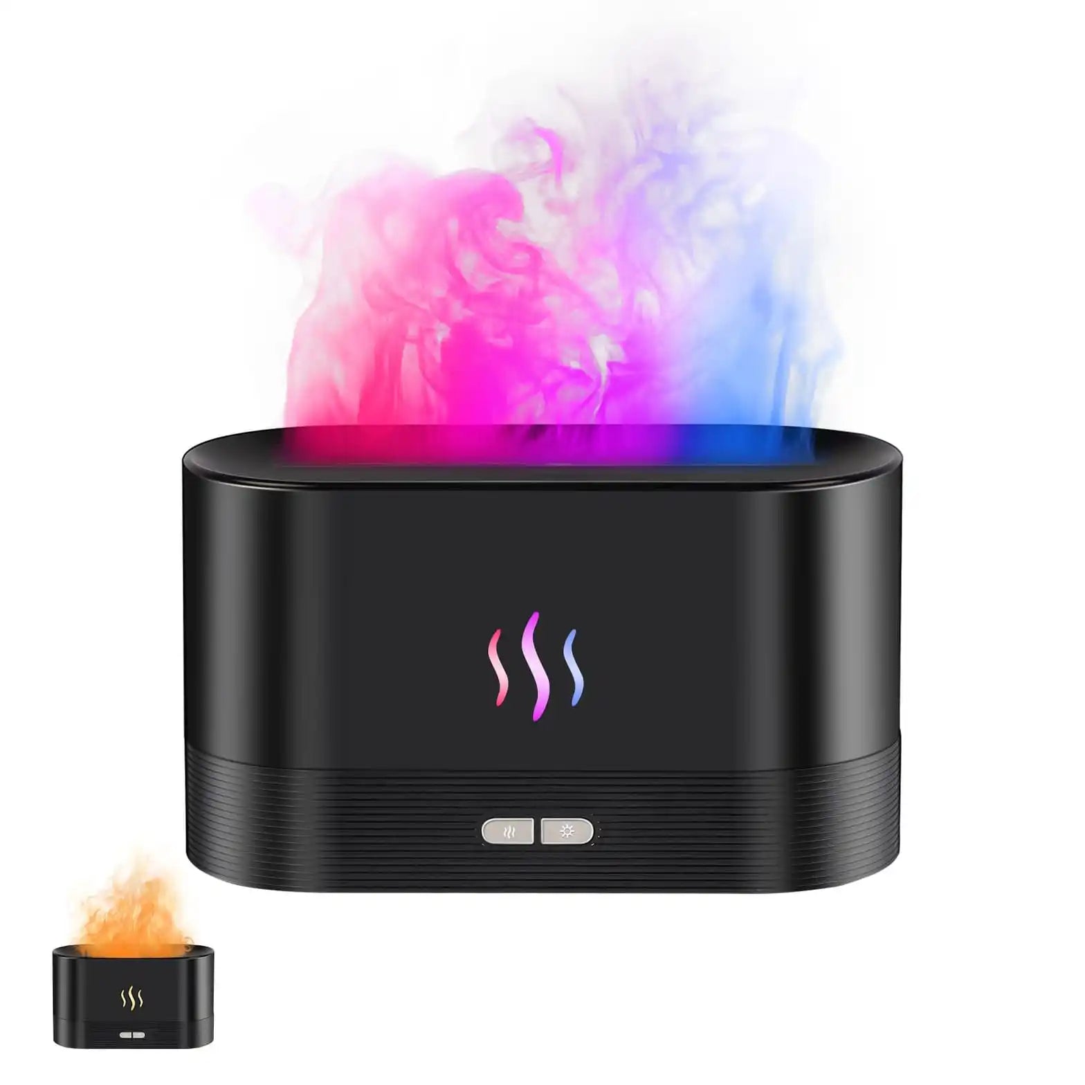 Ethereal Hearth: Smart Flame Essential Oil Diffuser
