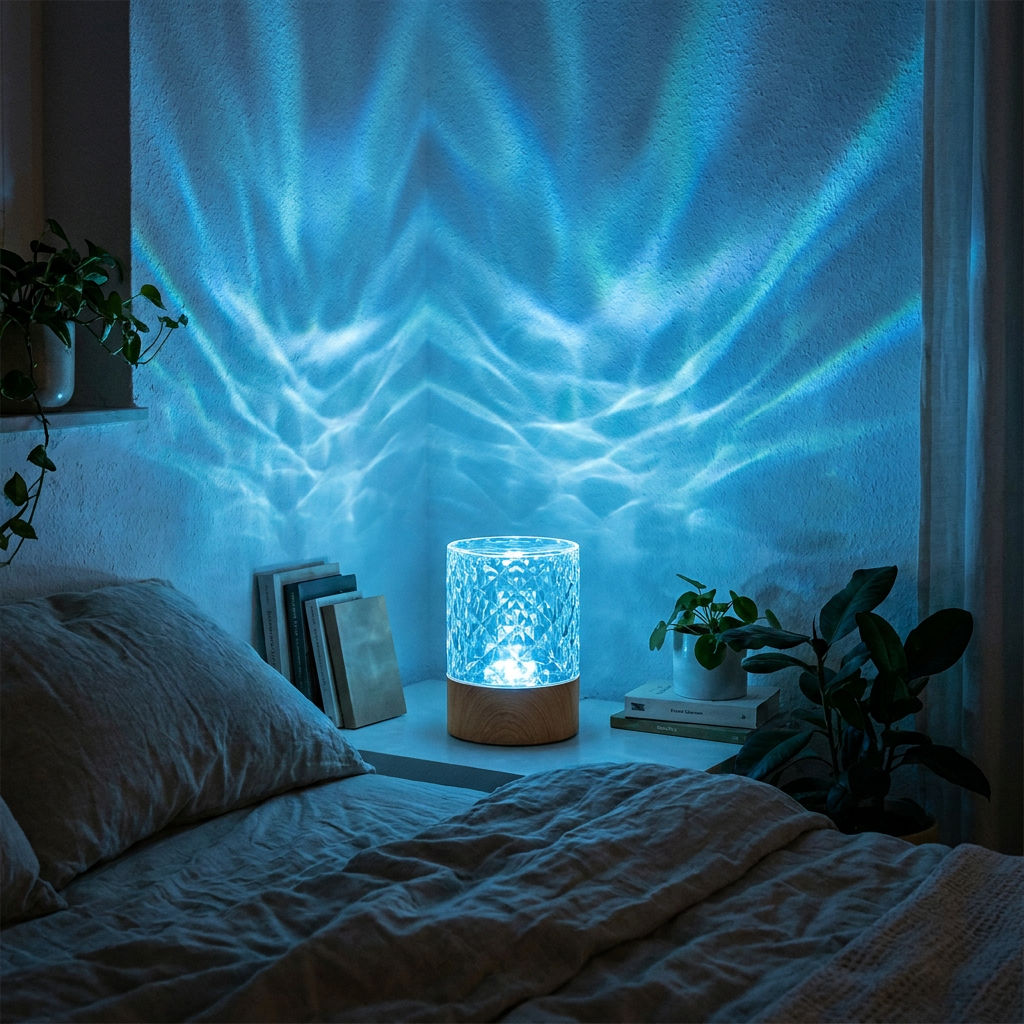 智能水纹氛围灯 (Smart Water Ripple Ambient Lamp)
